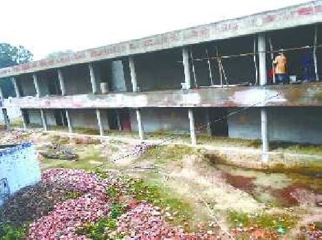 Unfinished construction of model schools
